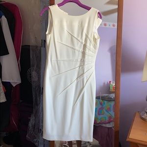 Form Fitting White/Cream Dress